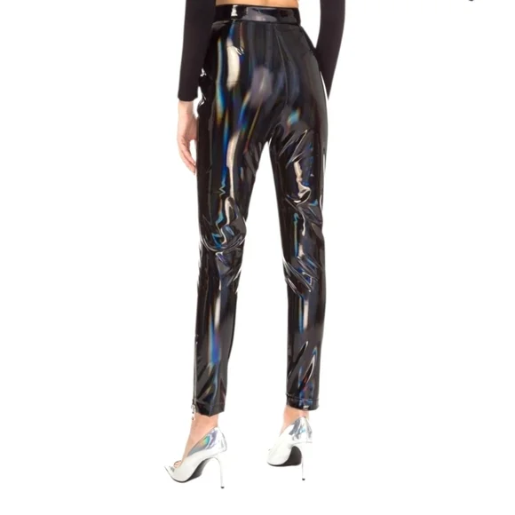 $1050 BALMAIN Holographic Pant Size 36 US 4 - Picture 5 of 13